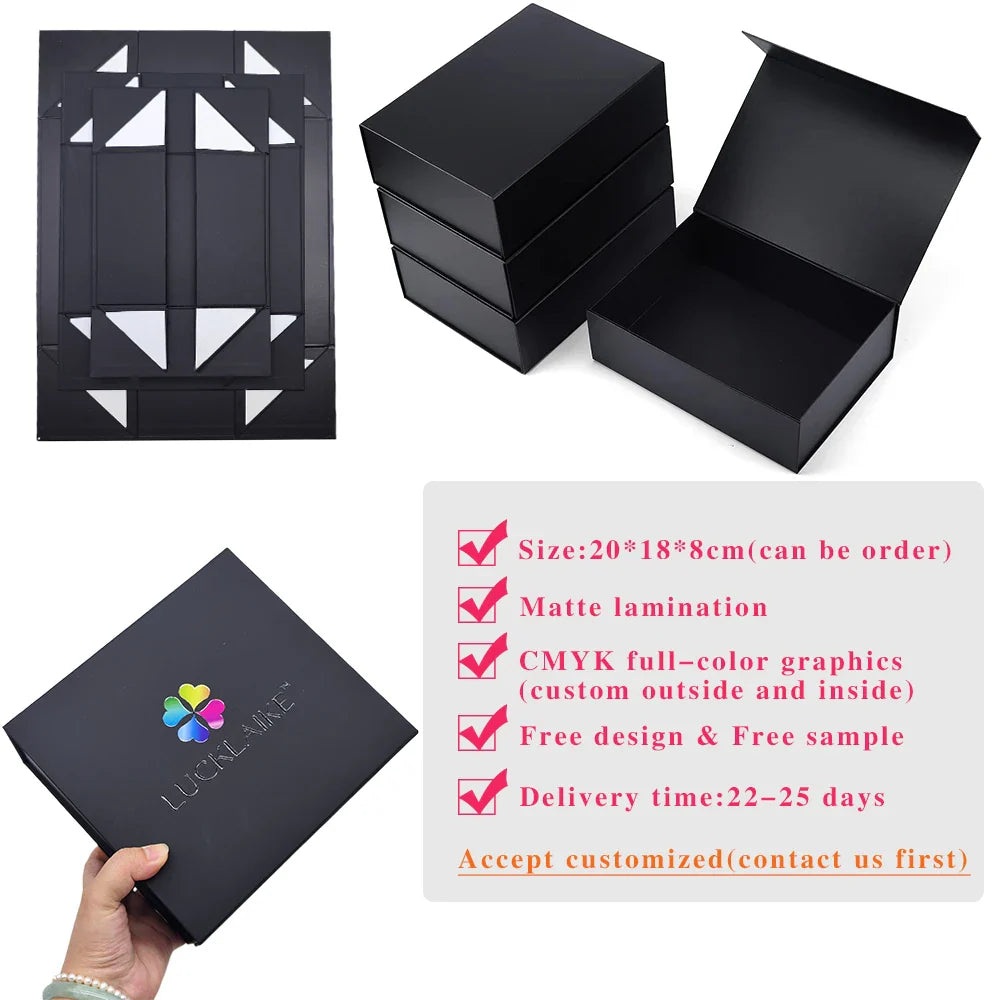 Custom Printed Scatola Regalo Cardboard Rigid Hardbox Magnetbox Magnet Box Packaging Luxury Folding Gift Boxes With Magnetic Lid