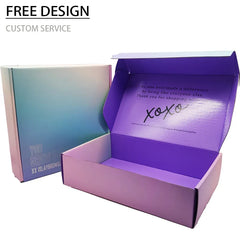 Wholesale Corrugated Packaging Shipping Boxes Custom logo Reusable Self Sealing Mailer Paper Cardboard Box with Tear Strip