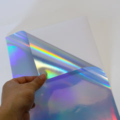 210X297mm A4 Waterproof Vinyl Sticker Paper Holographic Inkjet Printable Die Cut Self-Adhesive Water Activated for Easy Adhesion