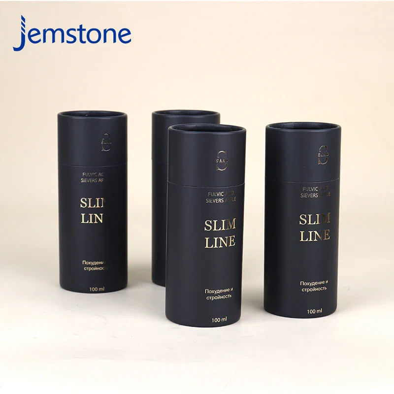 Custom Eco-friendly Luxury Kraft Cardboard Food apple Beverage Cylinder Packaging Tea Coffee Bottle Paper Tube