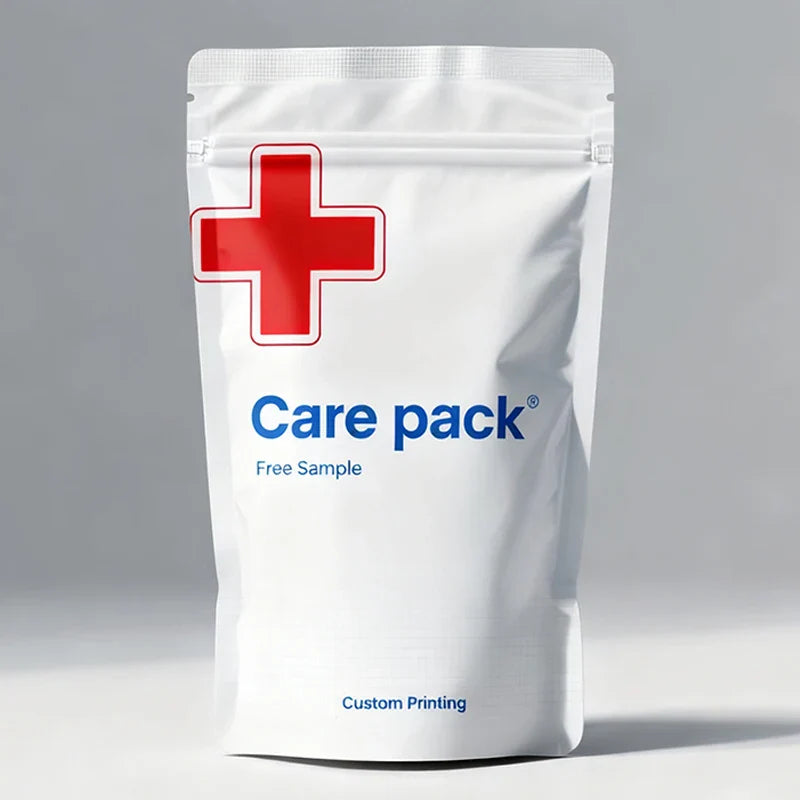 Wholesale Medicine Powder Heat Seal Foil Mylar Plastic Capsule Pill Packing Bags With Resealed Zipper