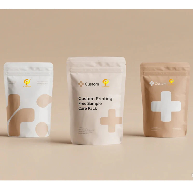 Reusable Foil Medical Vitamin Self Seal Moisture Barrier Edible Anti-static Zipper Bag Mylar Pouches