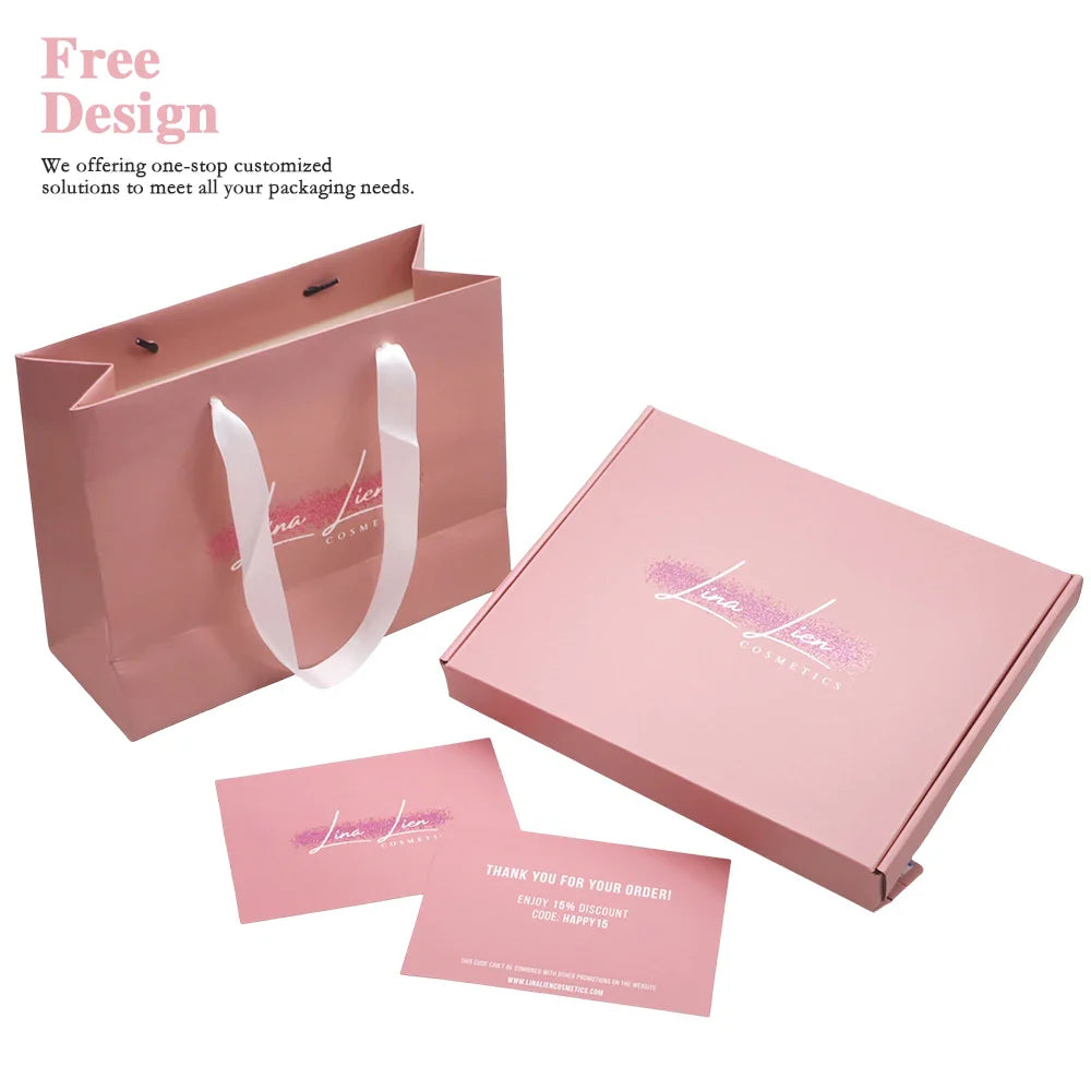 Custom Printing Recycled Hot Pink Mailers Box Printing Paper Packing Delivery Box Packaging Private Label Shipping Boxes