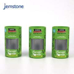 Eco-Friendly  Kraft Cardboard Cylinder Box Packaging with Window Custom Luxury Food Tea Coffee Candle Paper Tube Packaging