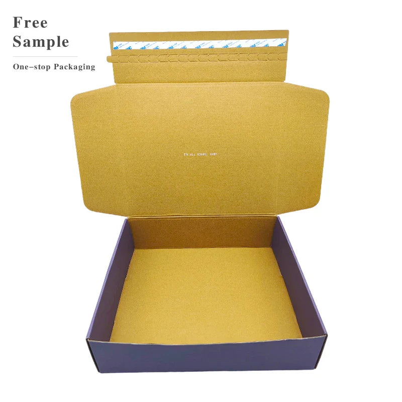 Customized Corrugated Cardboard Subscription Boxes Full Color Printed Matte Sleepwear Panties Clothing Shipping Packaging Box