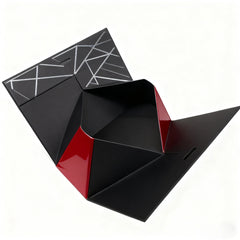 Wholesale Paperboard Collapsible Triangle Folding Hand-held Portable Magnet Closed Shipping Gift Box