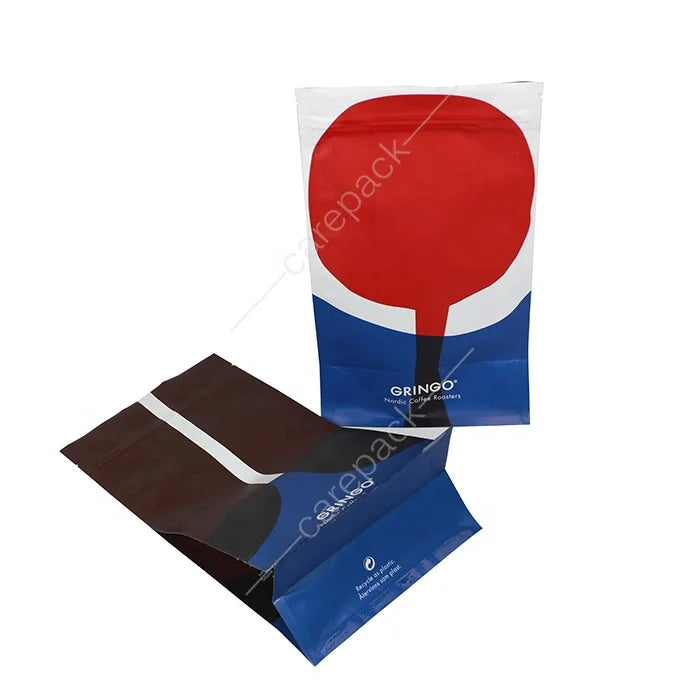 Resealable Lock Packing Wholesale One Way Valve Biodegradable Pouch Packaging Coffee Bags With Degassing Valve And Ziplock