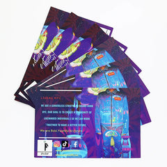 High Quality Free Sample Full Color Printing Luxury Business Cards Recyclable Paper Visit Card Greeting Thank You Card with logo