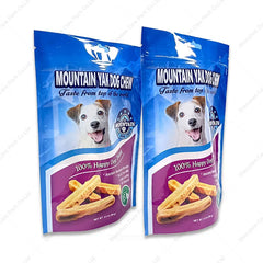 Plastic Zipper Pet Dog Food Packaging Bag with Resealable Zipper Stand up Pouch Flat Bottom Pouch Custom