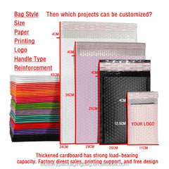 Custom logo Matte Colored Bubble Bags Shock Proof Waterproof Express Self Adhesive Shipping Bags Foam Cushioning Packaging Bags