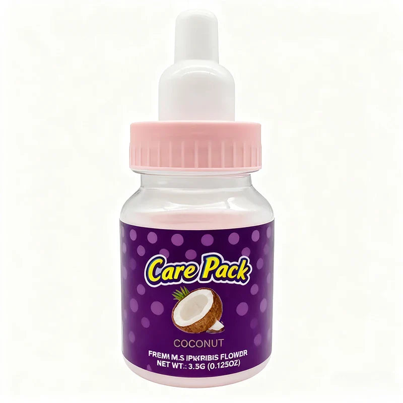 Wholesale Baby Bottle Shape PET Jar 70ML 100ML Colorful Lids 3.5g 7g 14g Plastic Jars for Candy Cookie Packaging