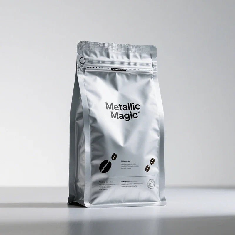 Coffee Beans Food Compostable Laminated Square Reusable Packaging Foil Coffee Bean Ground Package Zipper Bags