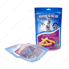 Plastic Zipper Pet Dog Food Packaging Bag with Resealable Zipper Stand up Pouch Flat Bottom Pouch Custom