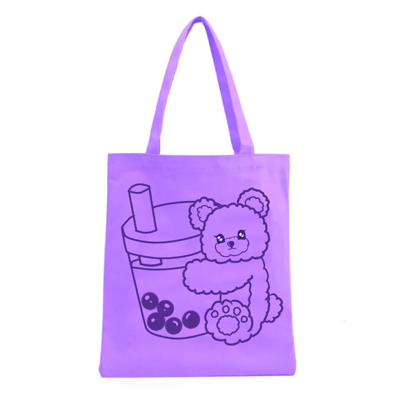 Customized Wholesale White Cotton Tote Bag With Logo High Quality Canvas Cotton Shoulder Tote Bag
