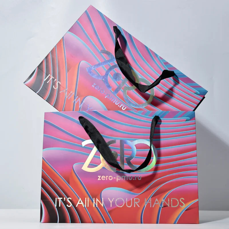 High-Quality Kraft Paper Shopping Bags with Handles, Brown Paper Bags for Retail/Store Use, 12x8x12cm, Bulk Wholesale