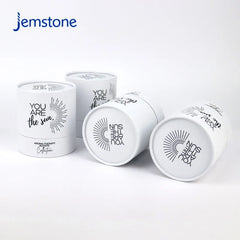 Custom Bio-degradable Kraft Cardboard Candle Paper Tube Food Premium Natural Soya Tea Coffee  Cylinder Packaging