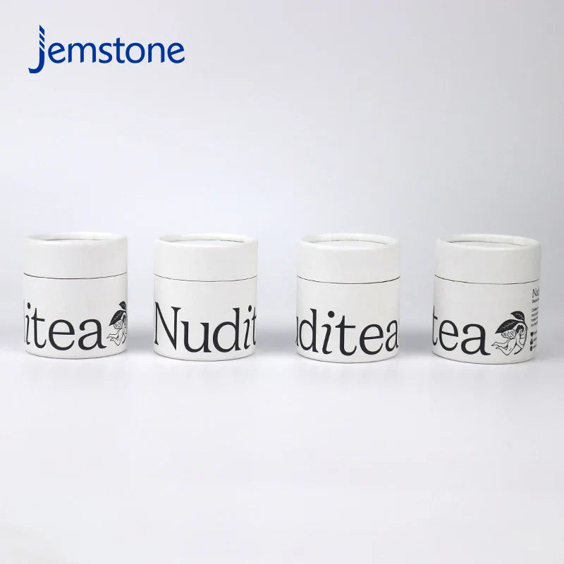 Custom Biodegradable Kraft Cardboard Food Tea Bag Powder Coffee Tube Packaging Cosmetic Perfume Candle Paper Tube