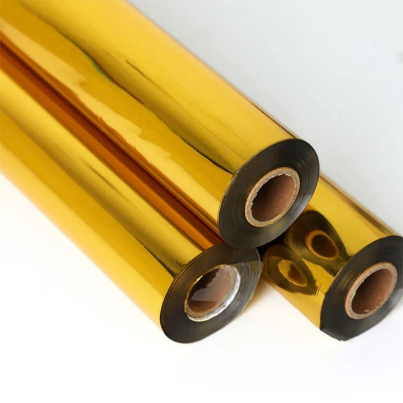 High Quality Multi Color Laminate Film Paper Metallic Gold Hot Stamping Foil Rolls for Plastic Leather Fabric