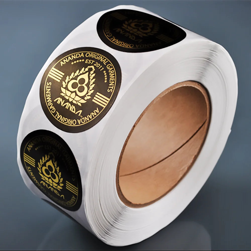 Personalized Custom Self-Adhesive Vinyl Stickers Logo Sticker Waterproof Promotion Sticker Printing Roll Labels