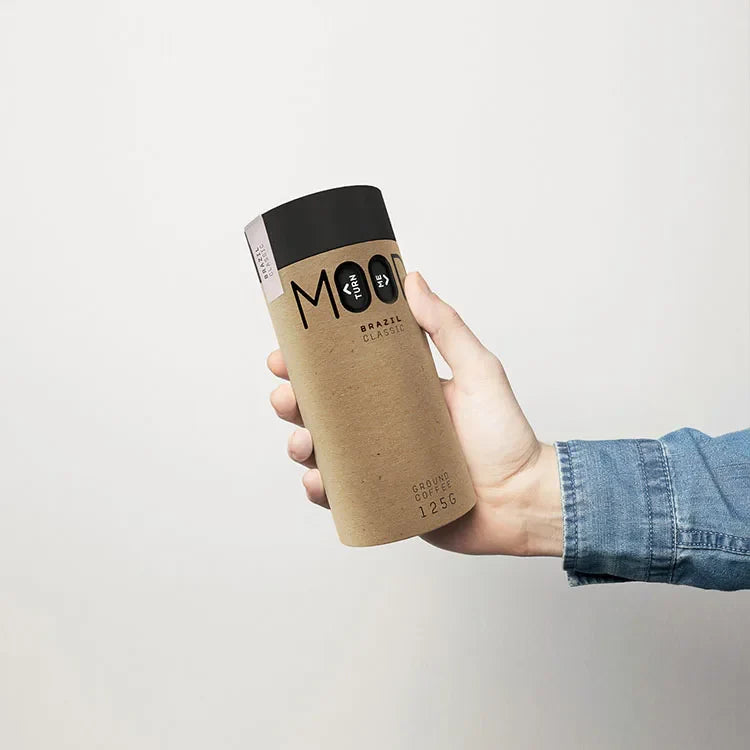 Coffee Cylinder Kraft Packaging Box Custom Round Paper Tube for Coffee Tea Cookies