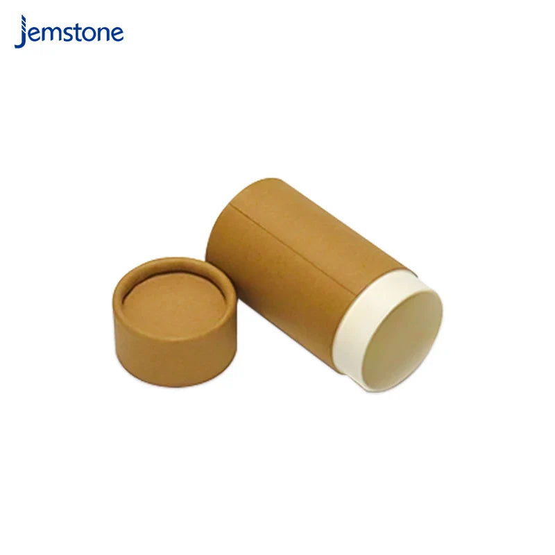 Custom Beautiful Design Craft Cylinder Brown Round Paper Tube Kraft Tea Coffee Paper Tube Packaging