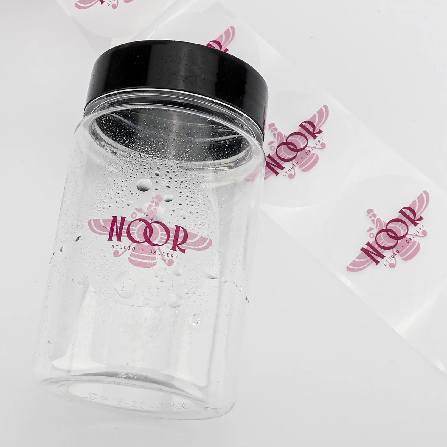Custom Clear Label Vinyl PVC Printing Etiquette Packaging Sticker Waterproof Candle Bottle Jar Transparent Sticker With Logo