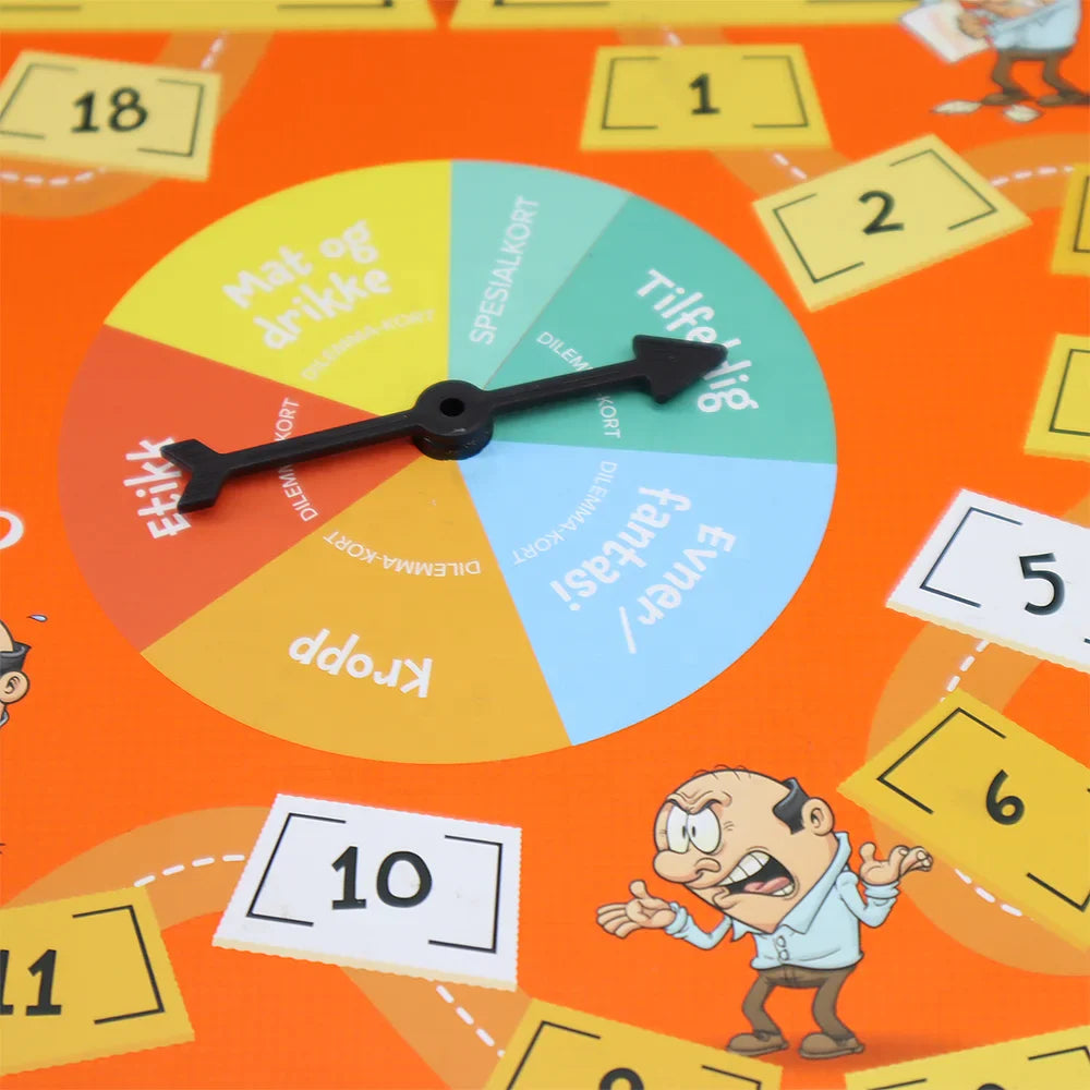 Custom Paper Board Game and Box Printing for Family Travel with Dice Token Spinner