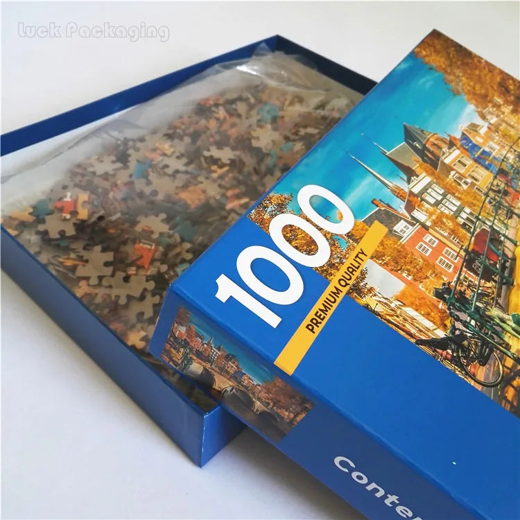 Wholesale Cheap Custom Large 1000 Pieces Cardboard Adult Jigsaw Puzzles with Box Manufacturer