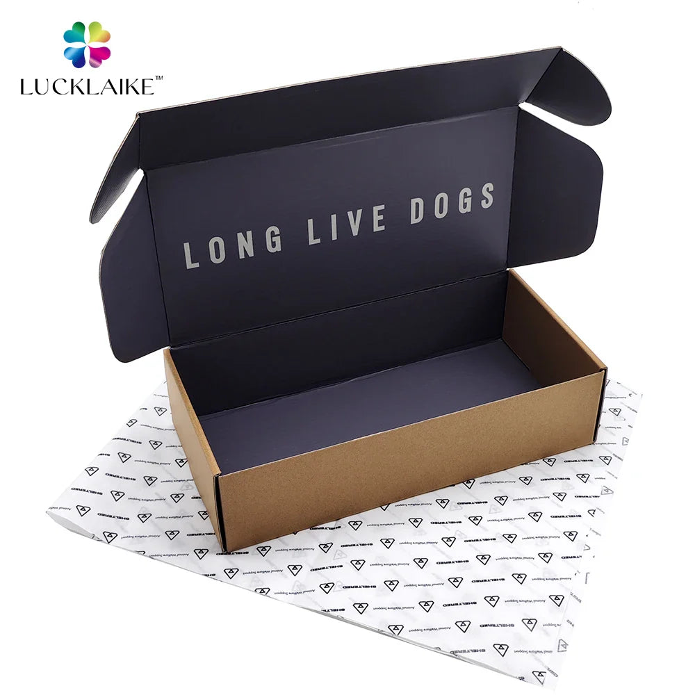 Wholesale Pr Delivery Summer Self Adhesive Women Clothes Box Packaging Cajas Personalizadas Carton Corrugated Cardboard Boxes