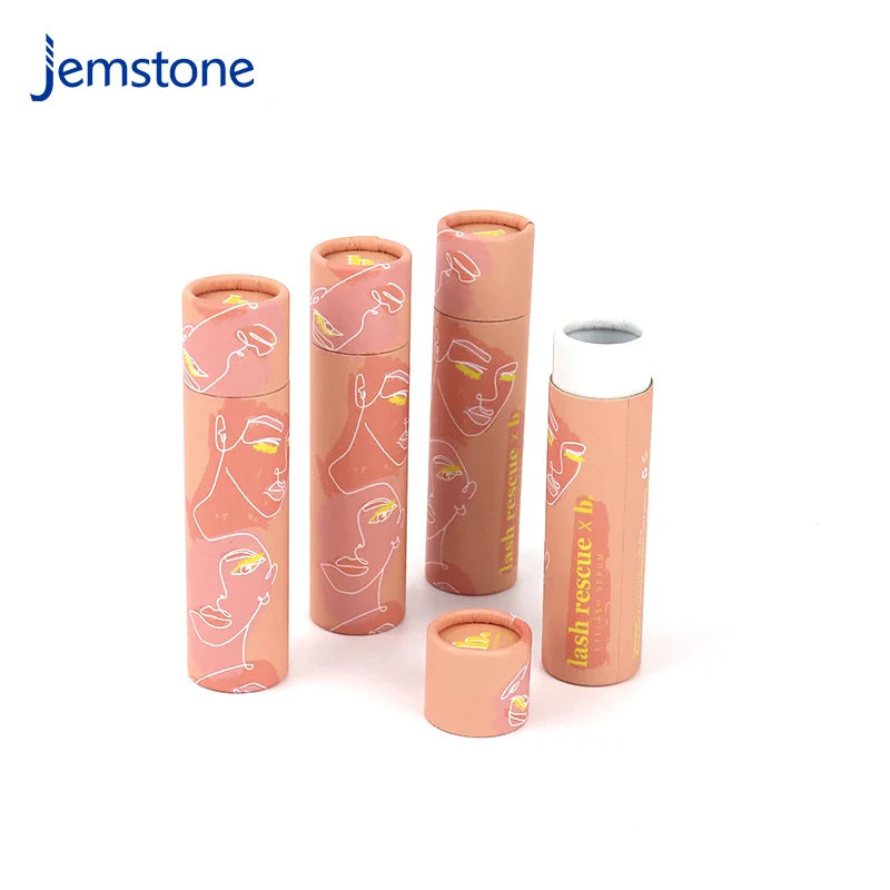 Eco-Friendly Custom Deodorant Packaging Cosmetics Perfume Bottle Lipstick Gloss Container Tubes Twist up Paper Tube for Lip Balm