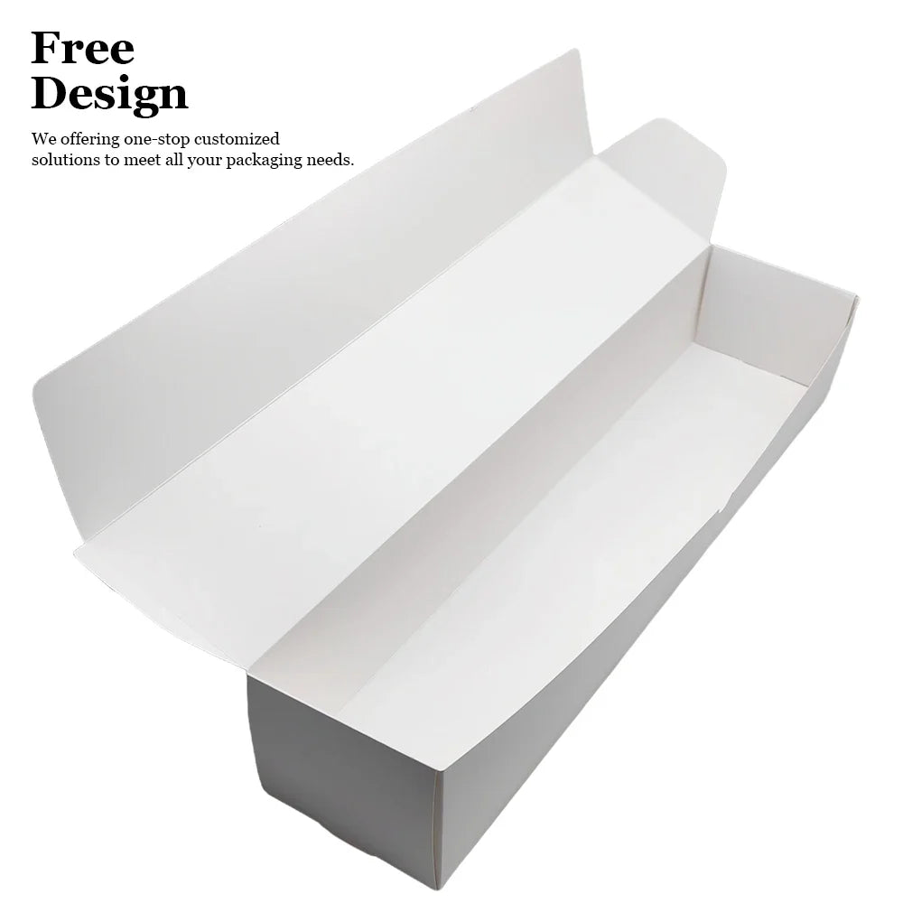 OEM Customized Flat Folding Food Packaging Box White Matt Card Coated Paper Mailing Cardboard Storage Delivery Boxes