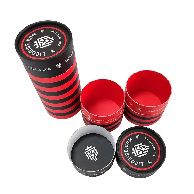 Food Grade Coffee Paper Tube Packaging Biodegradable Cardboard Cylinder Tube for Food Tea Round Box Packaging