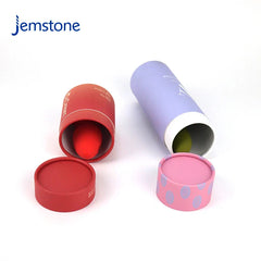 Eco-Friendly Custom Printed Kraft Cardboard Cosmetic Toy Paper Tube Skincare Box Cylinder Packaging