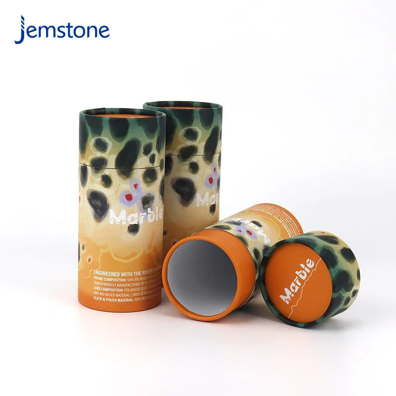 Eco-Friendly Custom Recyclable Perfume Bottle Cylinder Packaging Box Food Round Kraft Cardboard Tube Tea Coffee Paper Tube