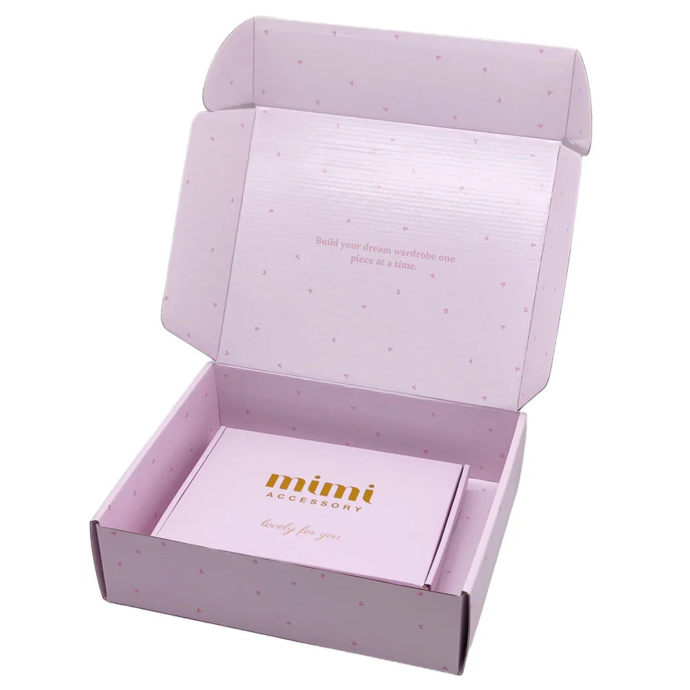 Customised Printing Recycled Foldable Kraft Corrugated Box Packaging Cosmetics Bottle Carton Paper Postal Pr Boxes for Packaging