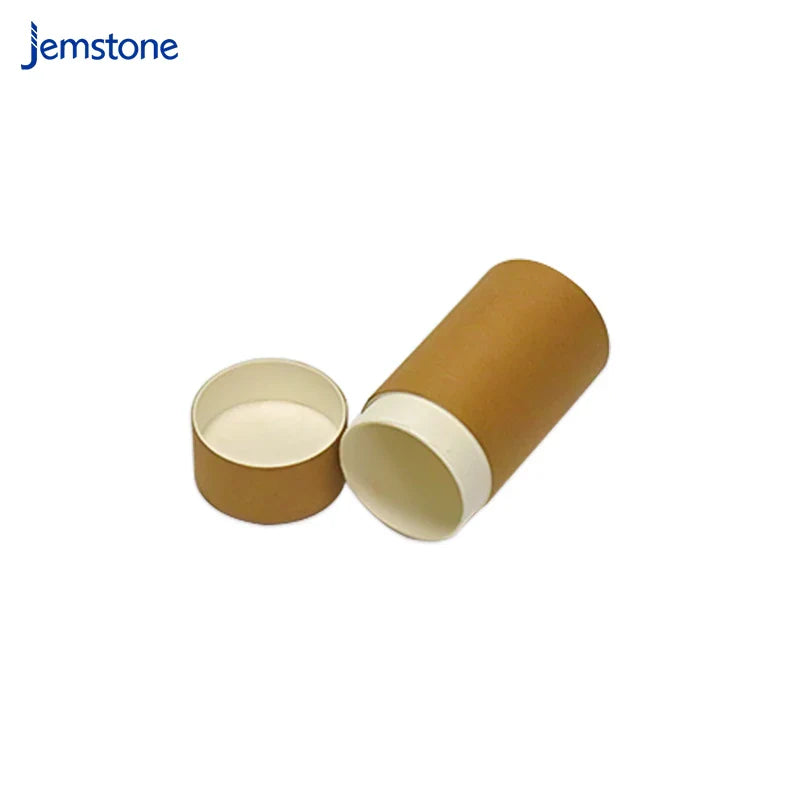 Custom Beautiful Design Craft Cylinder Brown Round Paper Tube Kraft Tea Coffee Paper Tube Packaging