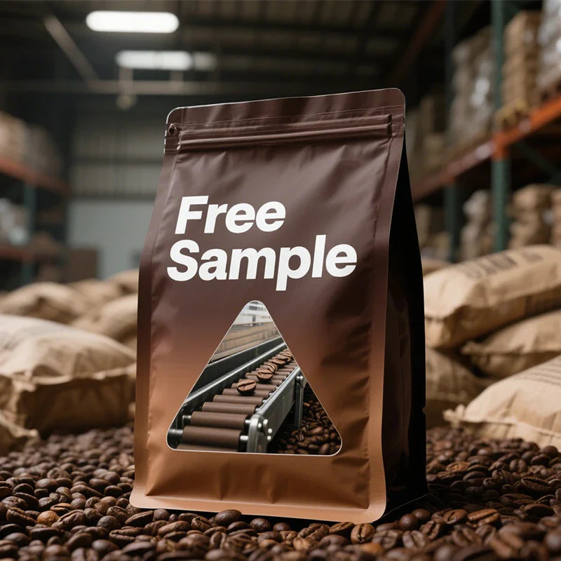 Coffee Packaging Bags With Easy Tear Resealable Eight Side Seal Coffe Cafe Bean Package Bag