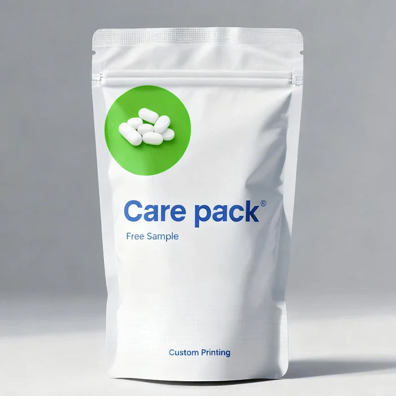 Wholesale Medicine Powder Heat Seal Foil Mylar Plastic Capsule Pill Packing Bags With Resealed Zipper