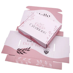 Luxury Hair Hijab Cardboard Packing Boxes Pink Mailer Packaging Corrugated Shipping Mailing Box Custom Logo for Hoodie Business