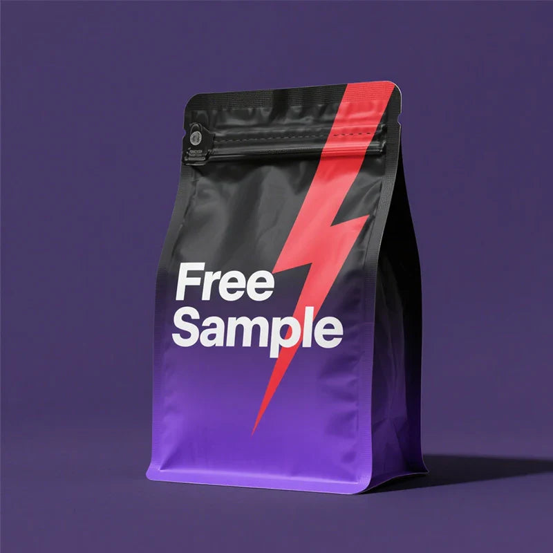 250g 500g 1lb Resealable Flat Bottom Eco-friendly Foil Flat Bottom Coffee Bag with Valve