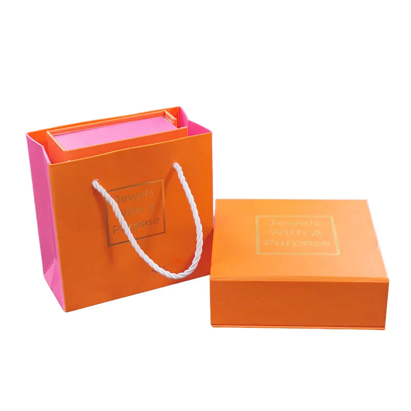 Customized Women Fashion Jewelleries Magnetic Paper Crafts Package Boxes Ring Jewelry Gift Box Packaging Sets With Paper Bag