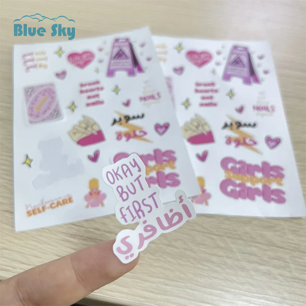 Custom Printing Logo Label Stickers Self Adhesive Waterproof Logo Stickers Label