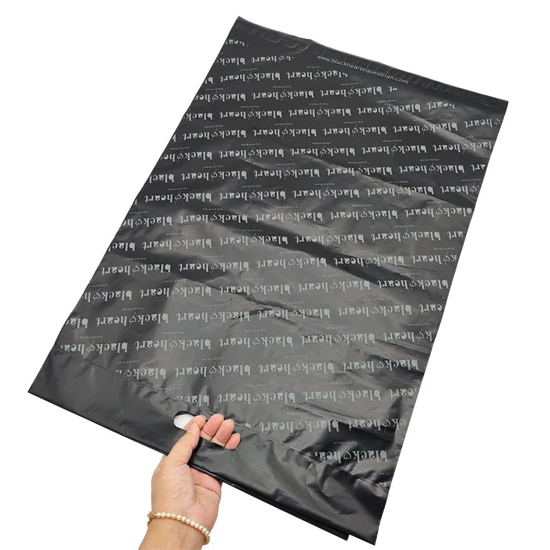 Custom Design Eco-Friendly Black Recycle Poly Self Adhesive Mailing Bags Shipping Envelopes Polly Mailing Bag for Clothing