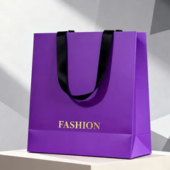 Blank Gift Shopping Paper Bag Without Carry Portable Tote Handbag Shoes Clothes Packaging Bags