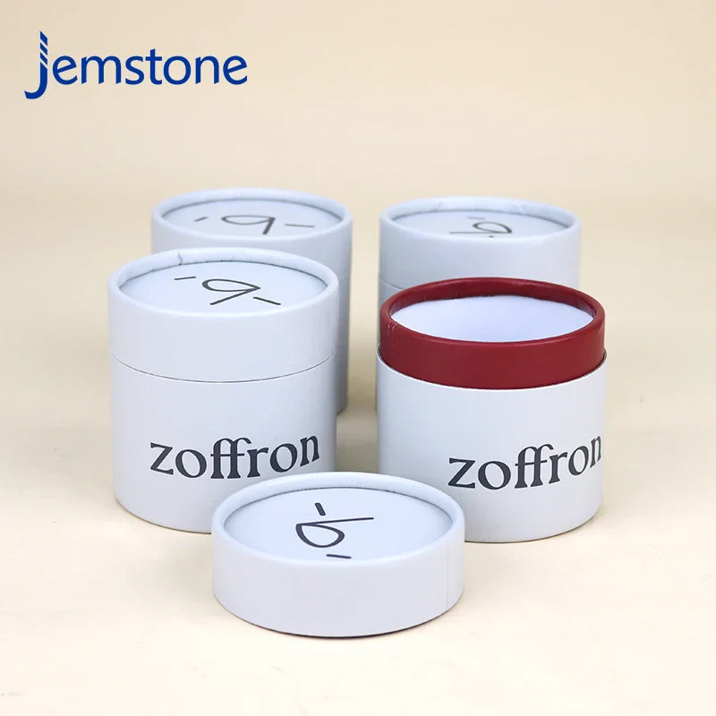 Custom Eco-friendly Kraft Cardboard Cosmetic Perfume Paper Tube Food Tea Coffee Candle Cylinder Box Packaging