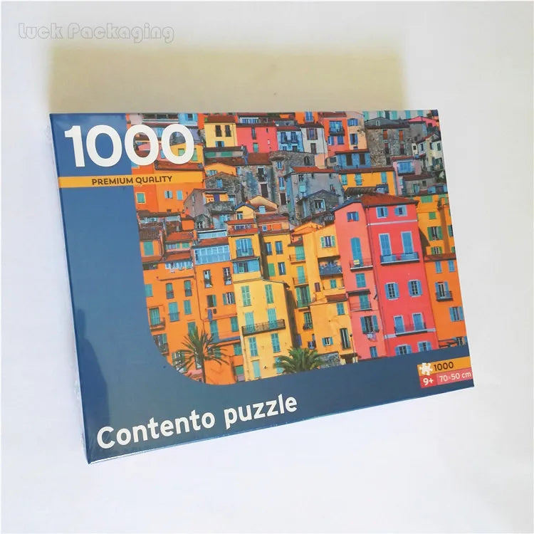 Make Your Own High Quality Puzzle Coloring Printed Paper Jigsaw Shaped Die Cut Landscapes Puzzle Pieces Production Printing Fact