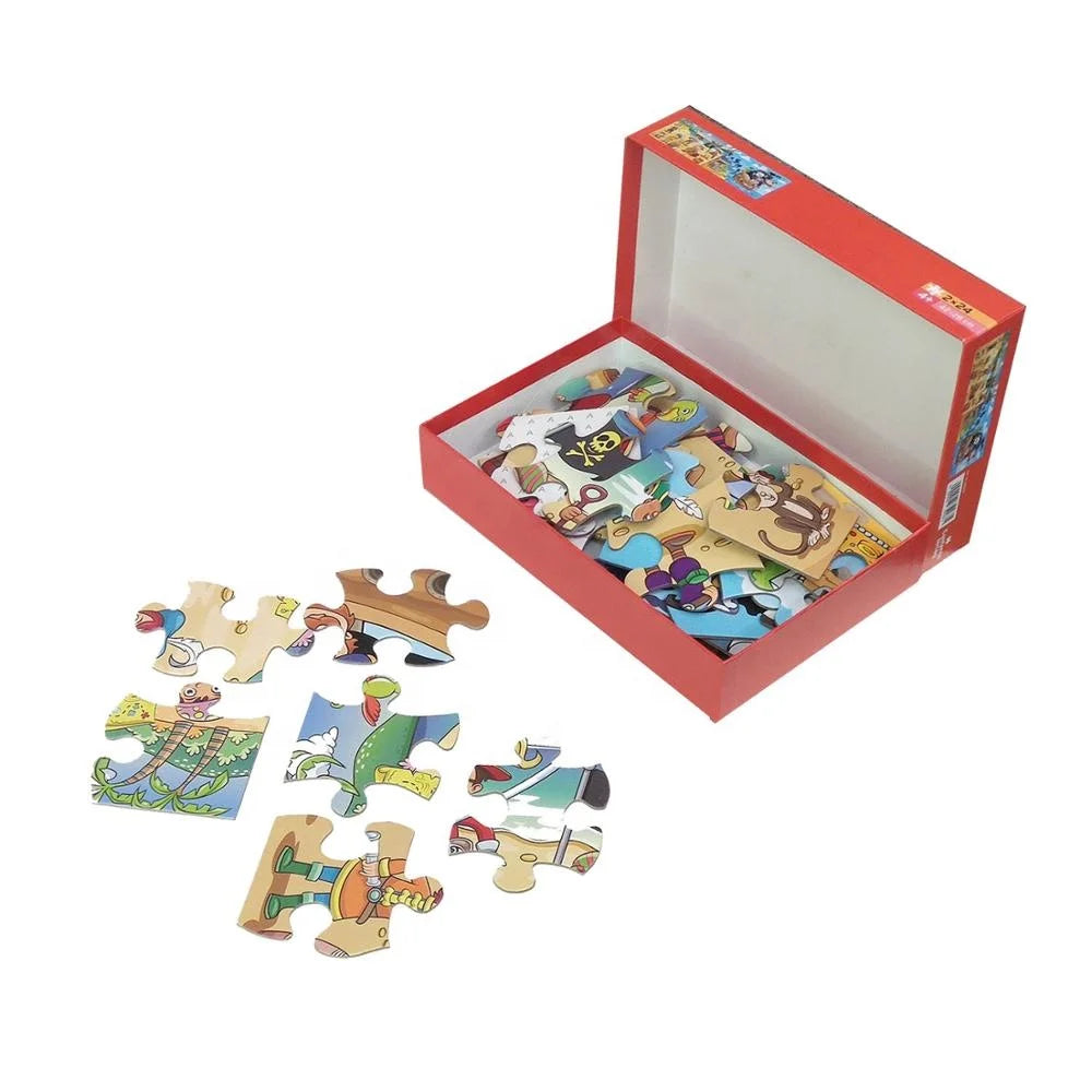 Customized Printing Children Cardboard 2 in 1 Design Hot Sale Paper Children Custom Puzzle Jigsaw Puzzle for Kids