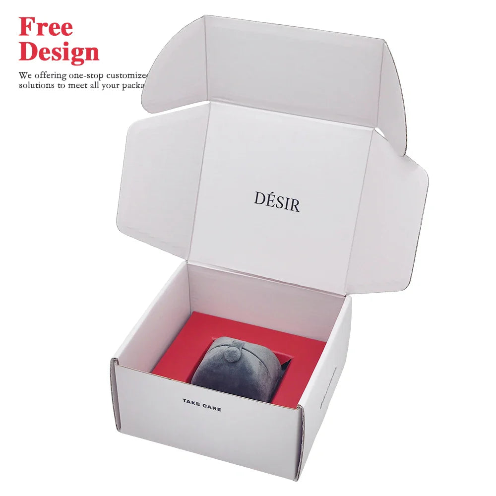 Custom Luxury Eco-Recycled Corrugated Mailer Cosmetic Set Carton Cardboard Box Packaging Shipping Paper Boxes with Insert