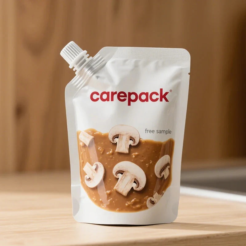 Wholesale Stand up Pouch for Ketchup Peanut Butter Sauce Tomato Paste Sauce Reusable Spout Pouches With Spout