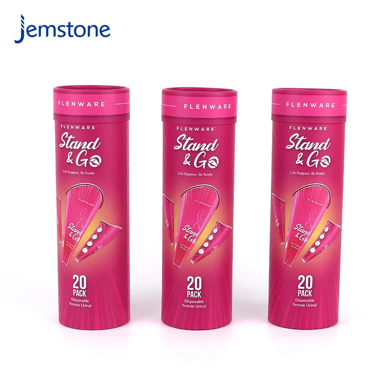 Custom Eco-Friendly Kraft Disposable Female Urinal Cardboard Cylinder Box Factory-Designed Packaging Paper Tube